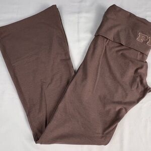 Victoria's Secret PINK Fold Over, Flare Leggings, Size: Large